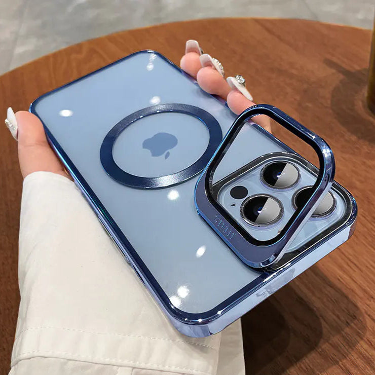 適用於 iPhone 15 Pro Max 的磁性硬殼（附支架）