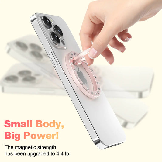 適用於 iPhone 的 MagSafe 環形支架，搭配 N52 磁鐵（薄型）