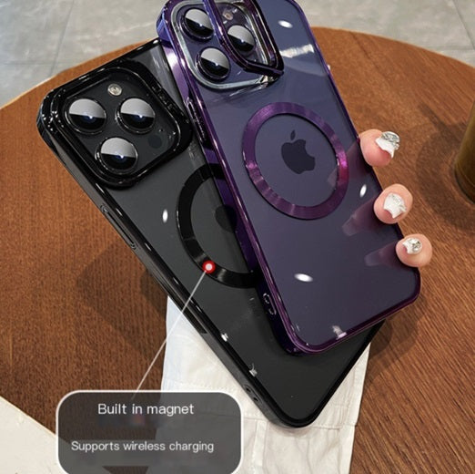 適用於 iPhone 15 Pro Max 的磁性硬殼（附支架）