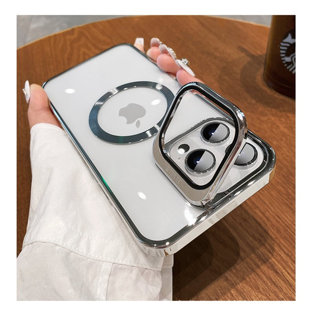 適用於 iPhone 15 Pro Max 的磁性硬殼（附支架）