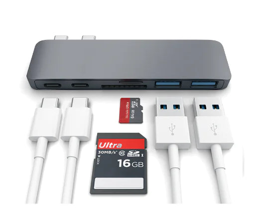 全新 MACBOOK 雙頭 USB 3.0 和 Type-C 集線器底座