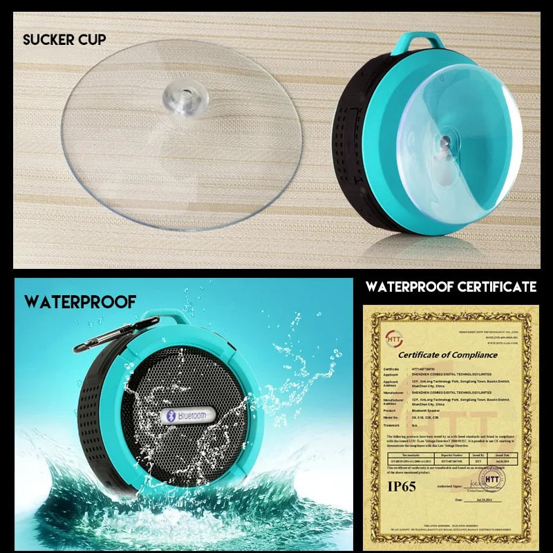 Portable Waterproof Bluetooth Speaker - Gizmo Gadgets
