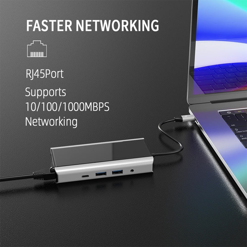 附雙 HDMI 的 Type-C 擴充座 USB 集線器轉接器