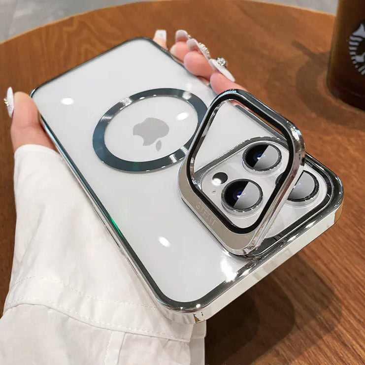 適用於 iPhone 15 Pro Max 的磁性硬殼（附支架）