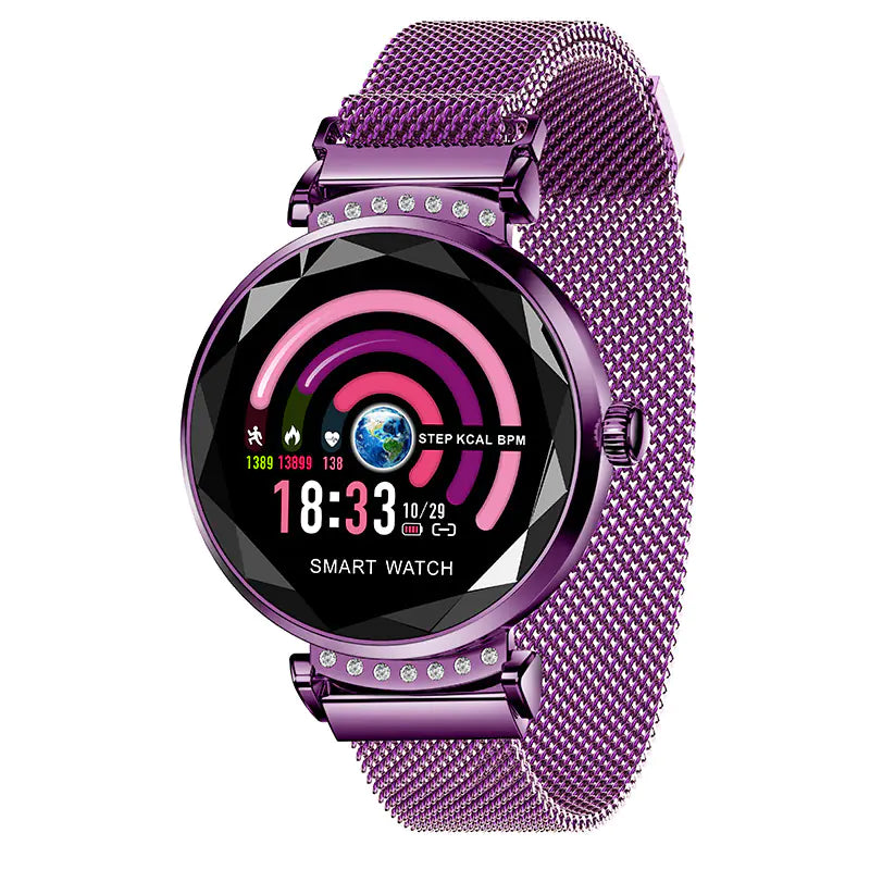 Gizmo Gadgets Color Screen Smartwatch in Purple with Fitness Tracking and Stylish Design