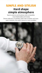 Stylish Gizmo Gadgets IP68 waterproof smart watch with stainless steel case and sporty design