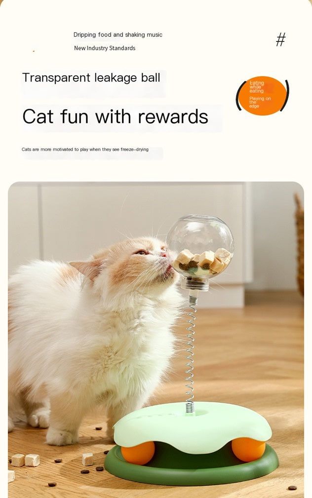 Leaky ball cat toy with transparent design dispenses treats for engaging playtime with cats