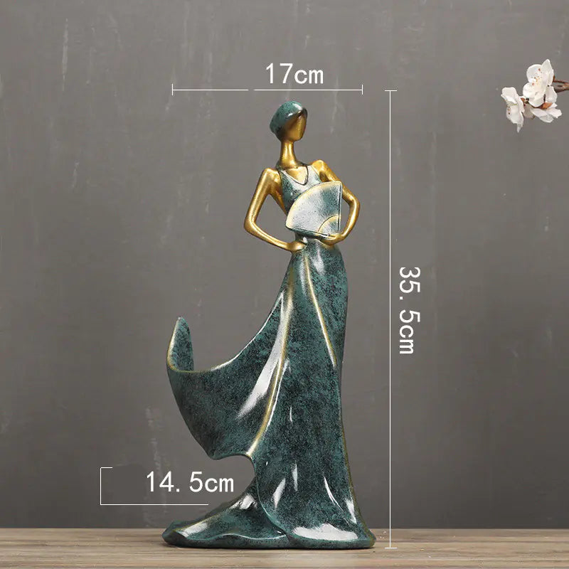 Elegant modern wine rack with figurine featuring a stylish design and unique artistry
