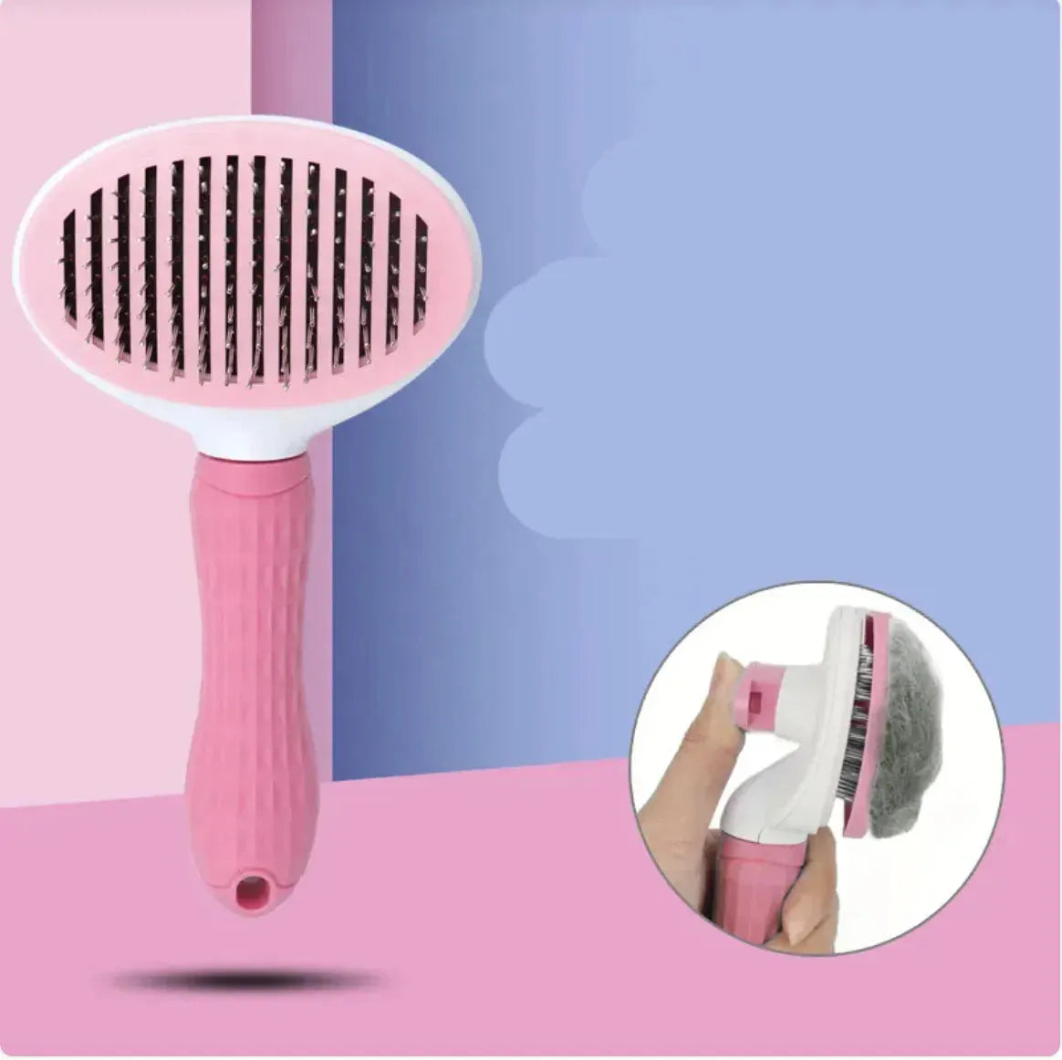Gizmo Gadgets pet hair removal comb in pink for effective grooming and shedding control