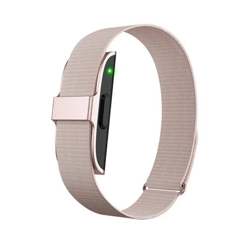 Gizmo Gadgets Smart Sports Bracelet for Fitness in Rose Gold with Heart Rate Monitor and Stylish Design
