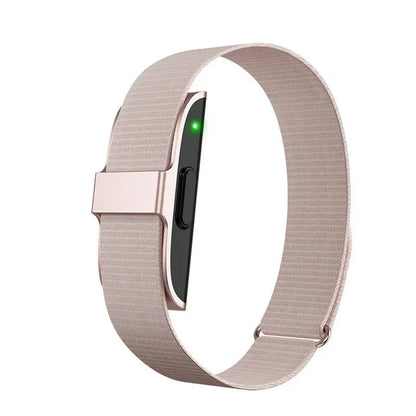 Gizmo Gadgets Smart Sports Bracelet for Fitness in Rose Gold with Heart Rate Monitor and Stylish Design
