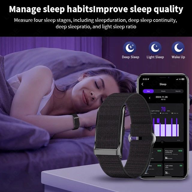 Smart sports bracelets for fitness with sleep tracking features to improve sleep quality and habits