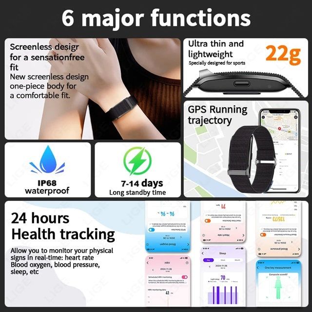 Gizmo Gadgets Smart Sports Bracelets for Fitness with GPS Tracking and Health Monitoring Features