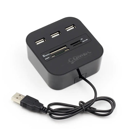 Gizmo Gadgets USB hub with card reader featuring multiple USB ports for easy connectivity