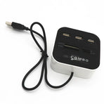 Gizmo Gadgets USB hub with card reader and multiple USB ports for data transfer and connectivity