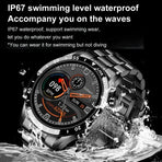 waterproof Smart Watch with IP67 waterproof rating for swimming activities and fitness tracking