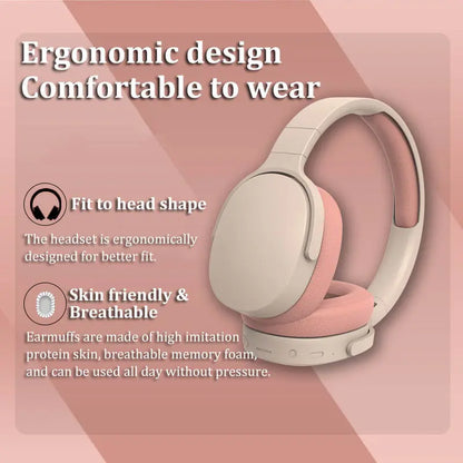 Gizmo Gadgets wireless Bluetooth headphones with ergonomic design for all-day comfort and breathable earmuffs