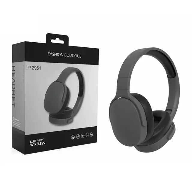 Gizmo Gadgets wireless Bluetooth headphones in black with sleek design and comfortable ear cushions